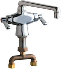  Chicago Faucets (51-TABCP) Hot and Cold Water Mixing Sink Faucet