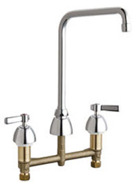  Chicago Faucets (201-AHA8XKABCP) Concealed Hot and Cold Water Sink Faucet