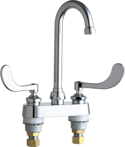  Chicago Faucets (895-317E65VPCABCP) Hot and Cold Water Sink Faucet