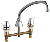  Chicago Faucets (201-AVPC1000ABCP) Concealed Hot and Cold Water Sink Faucet