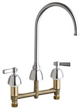 Chicago Faucets (201-AGN8FCABCP) Concealed Hot and Cold Water Sink Faucet
