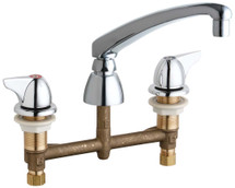 Chicago Faucets (201-AL8E35-1000AB) Concealed Hot and Cold Water Sink Faucet