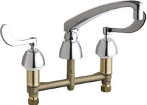 Chicago Faucets (201-AL8E35-317AB) Concealed Hot and Cold Water Sink Faucet
