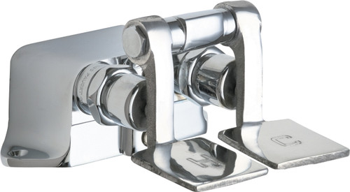  Chicago Faucets (625-SLOABCP) Hot and Cold Water Pedal Box with Short Pedals