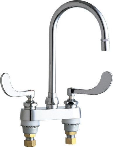  Chicago Faucets (895-317GN2AE36ABCP) Hot and Cold Water Sink Faucet