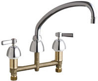  Chicago Faucets (201-RSL9E35VPABCP) Concealed Hot and Cold Water Sink Faucet