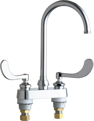  Chicago Faucets (895-317GN2AFCABCP) Hot and Cold Water Sink Faucet