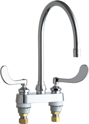 Chicago Faucets (895-317GN8AE3ABCP) Hot and Cold Water Sink Faucet