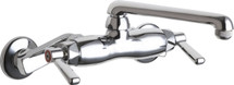 Chicago Faucets (445-E1ABCP) Hot and Cold Water Sink Faucet
