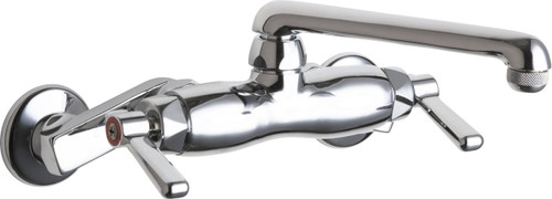  Chicago Faucets (445-E1ABCP) Hot and Cold Water Sink Faucet