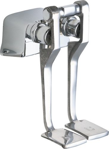  Chicago Faucets (625-LPABCP) Hot and Cold Water Pedal Box with Long Pedals