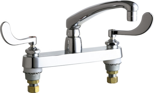  Chicago Faucets (1100-E35-317ABCP) Hot and Cold Water Sink Faucet
