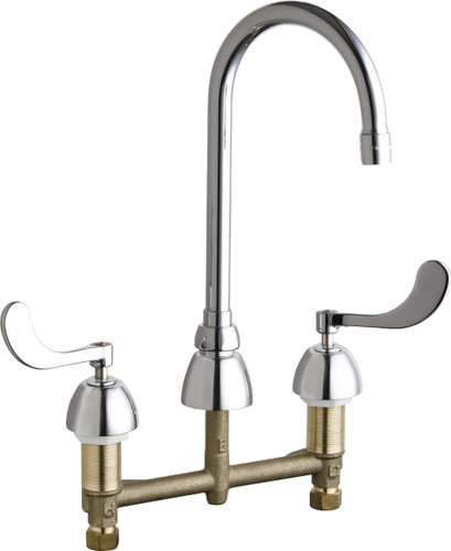  Chicago Faucets (786-E3ABCP) Concealed Hot and Cold Water Sink Faucet