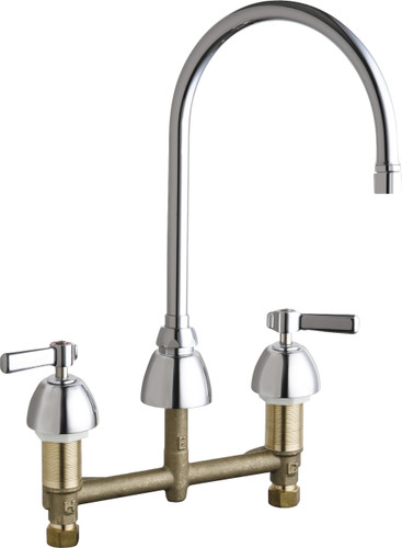  Chicago Faucets (201-AGN8AE35VPABCP)  Concealed Hot and Cold Water Sink Faucet