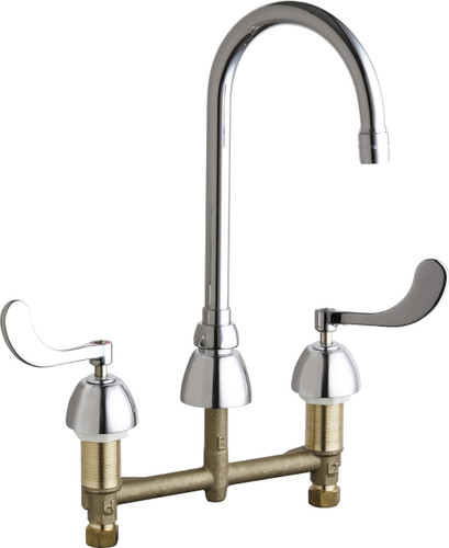  Chicago Faucets (786-E35XKABCP) Concealed Hot and Cold Water Sink Faucet