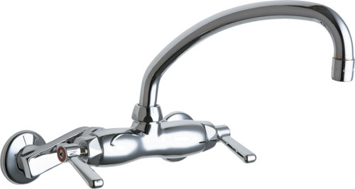  Chicago Faucets (445-L9E35ABCP) Hot and Cold Water Sink Faucet