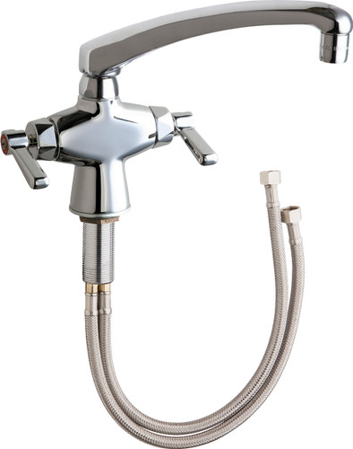  Chicago Faucets (51-L8ABCP) Hot and Cold Water Mixing Sink Faucet