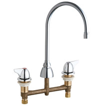 Chicago Faucets (201-AGN8AE3V1000AB) Concealed Hot and Cold Water Sink Faucet