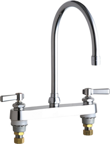  Chicago Faucets (527-GN8AE35ABCP) Hot and Cold Water Sink Faucet