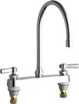 Chicago Faucets (527-GN8AE3ABCP) Hot and Cold Water Sink Faucet