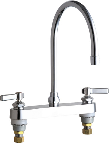  Chicago Faucets (527-GN8AE3ABCP) Hot and Cold Water Sink Faucet