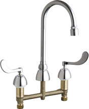 Chicago Faucets (786-E65VPXKABCP) Concealed Hot and Cold Water Sink Faucet
