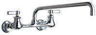  Chicago Faucets (540-LDL12VPAABCP) Hot and Cold Water Sink Faucet