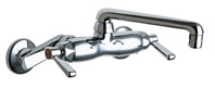  Chicago Faucets (445-HCABCP) Hot and Cold Water Sink Faucet