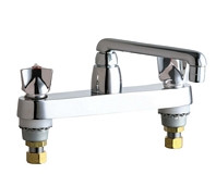  Chicago Faucets (1100-S6-950ABCP)  Hot and Cold Water Sink Faucet