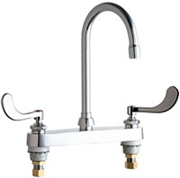  Chicago Faucets (527-GN2AE3-317ABCP) Hot and Cold Water Sink Faucet