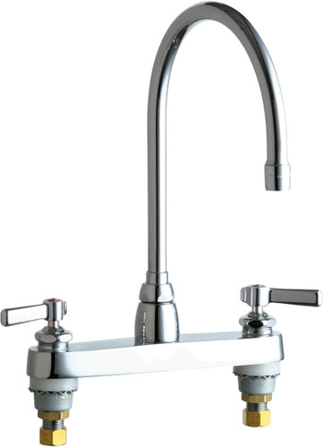  Chicago Faucets (1100-GN8AE35-369AB) Hot and Cold Water Sink Faucet