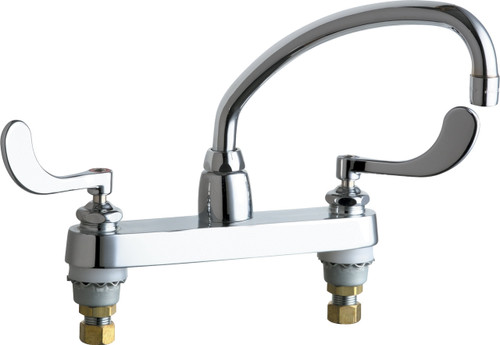  Chicago Faucets (1100-L9E35-317ABCP) Hot and Cold Water Sink Faucet