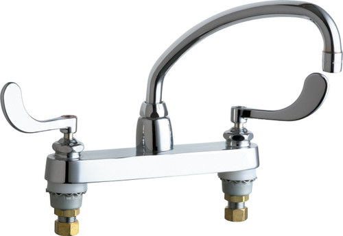  Chicago Faucets (1100-L9-317XKABCP) Hot and Cold Water Sink Faucet