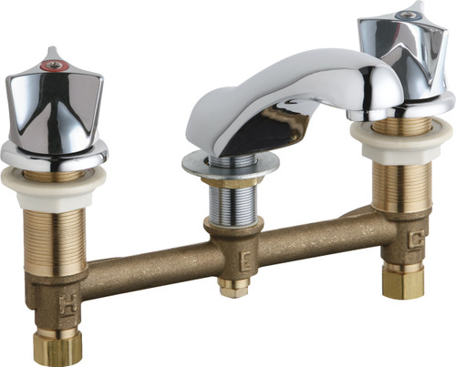  Chicago Faucets (404-950XKABCP) Concealed Hot and Cold Water Sink Faucet