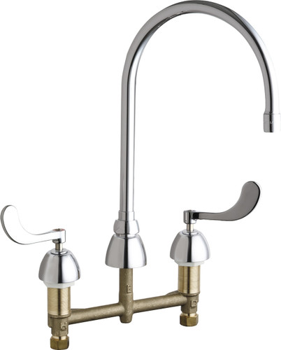  Chicago Faucets (786-GN8AE72ABCP) Concealed Hot and Cold Water Sink Faucet