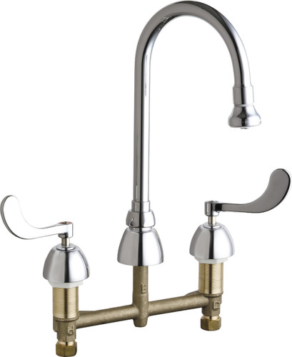  Chicago Faucets (786-XKABCP) Concealed Hot and Cold Water Sink Faucet