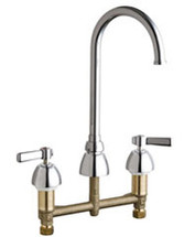 Chicago Faucets (786-GN2FC369ABCP)  Concealed Hot and Cold Water Sink Faucet