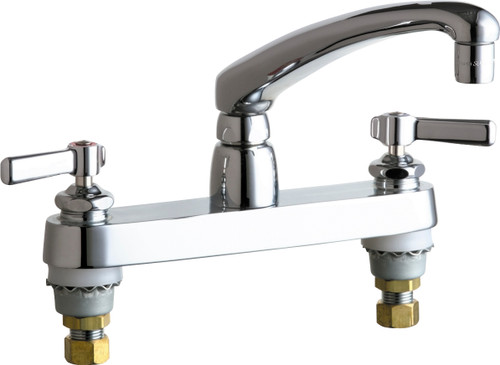  Chicago Faucets (1100-E35-369ABCP) Hot and Cold Water Sink Faucet