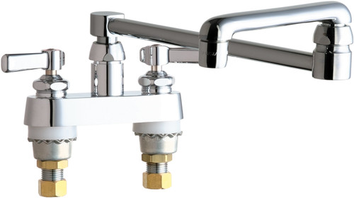  Chicago Faucets (891-DJ18E35ABCP) Hot and Cold Water Sink Faucet