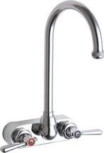 Chicago Faucets (521-GN2AE1ABCP) Hot and Cold Water Sink Faucet