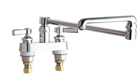 Chicago Faucets (891-DJ18E1ABCP) Hot and Cold Water Sink Faucet
