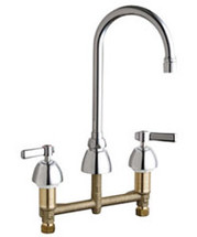 Chicago Faucets (201-RSGN2AE3VPABCP) Concealed Hot and Cold Water Sink Faucet