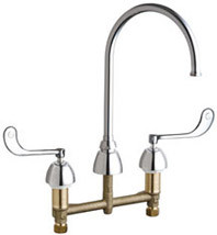 Chicago Faucets (201-AGN8AFC319ABCP) Concealed Hot and Cold Water Sink Faucet