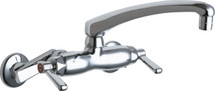 Chicago Faucets (445-L8E35XKABCP) Hot and Cold Water Sink Faucet