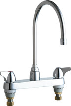 Chicago Faucets (1100-GN8AE35ABCP) Hot and Cold Water Sink Faucet