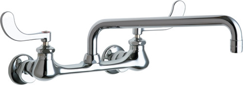  Chicago Faucets (631-L12E35ABCP) Hot and Cold Water Sink Faucet