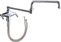 Chicago Faucets (50-DJ24ABCP)  Hot and Cold Water Mixing Sink Faucet