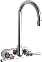 Chicago Faucets (521-GN2AE3ABCP) Hot and Cold Water Sink Faucet