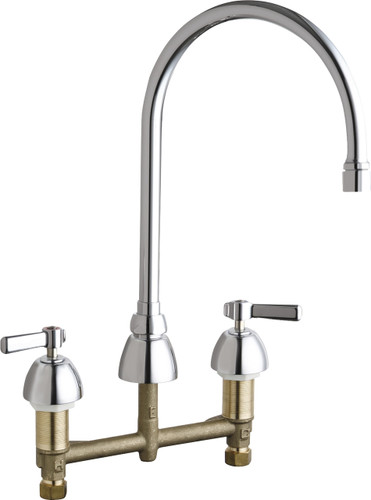  Chicago Faucets (786-GN8AE3V369AB) Concealed Hot and Cold Water Sink Faucet