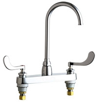 Chicago Faucets (1100-GN2FC317ABCP)  Hot and Cold Water Sink Faucet